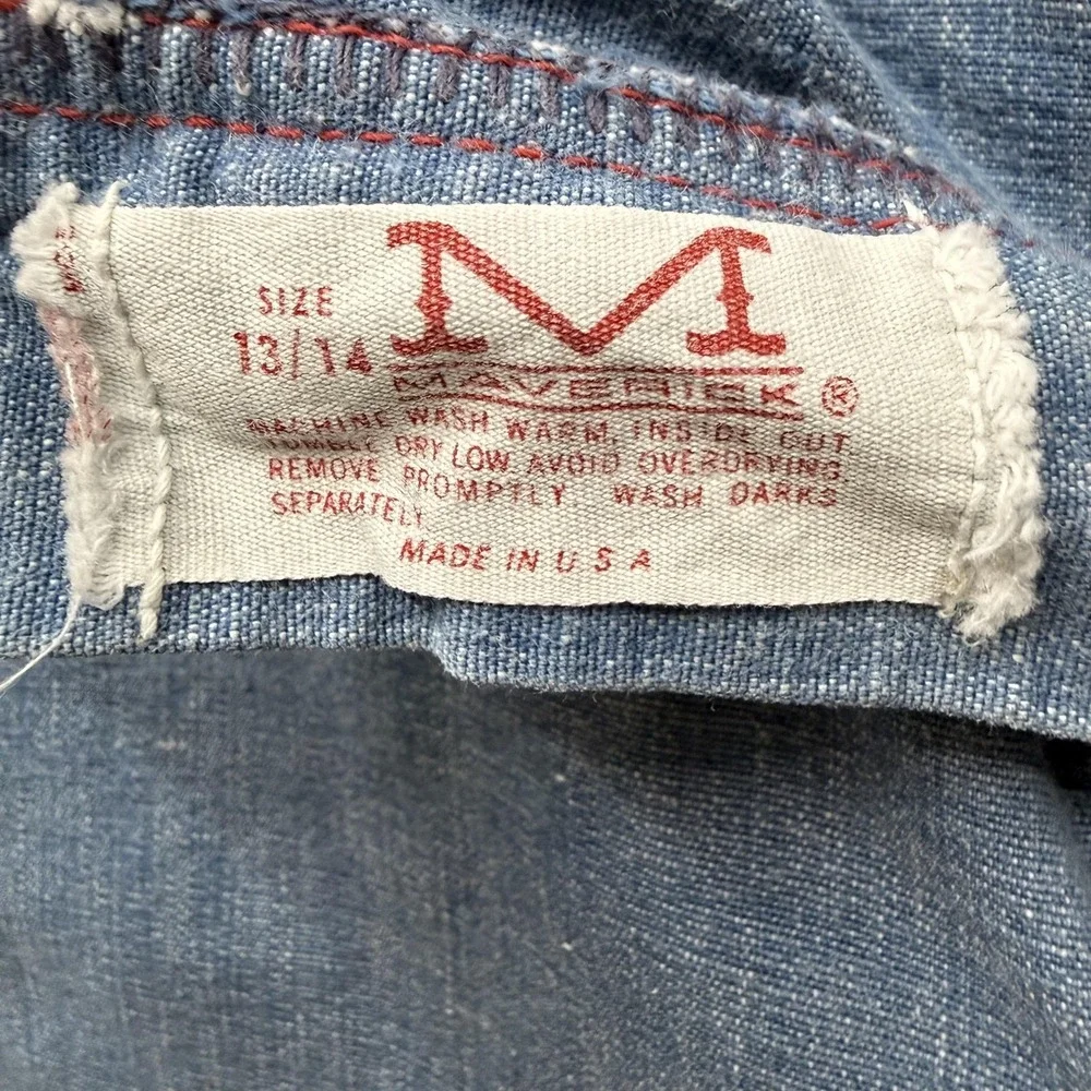 Maverick Jeans Womens 13 14 Blue High Rise Bootcut Denim Vinatge USA‎ 70s